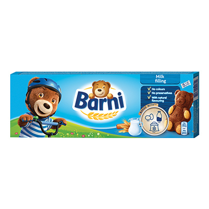 Суха паста кексче (мляко) кутия 5бр - BARNI