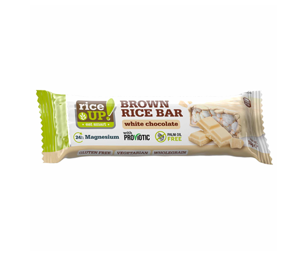 Оризов бар от кафяв пълнозърнест ориз с бял шоколад - Rice Up