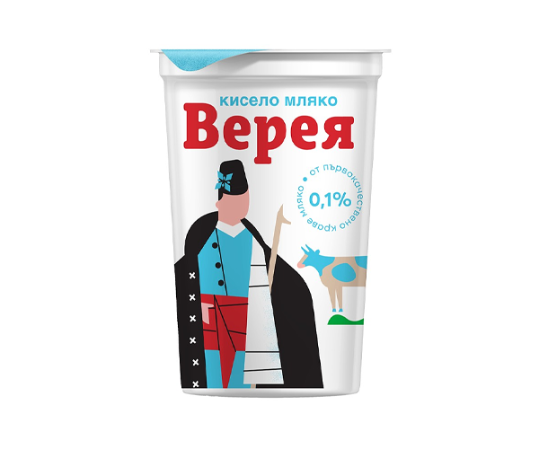Кисело краве мляко 0.1% - Верея