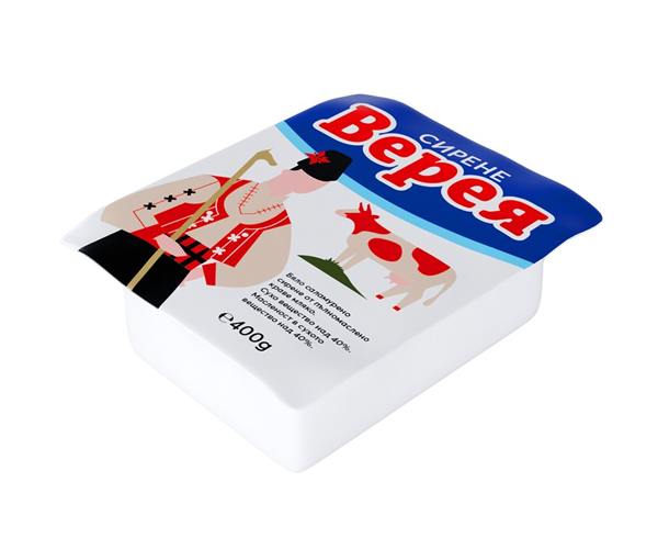 Бяло саламурено краве сирене - Верея