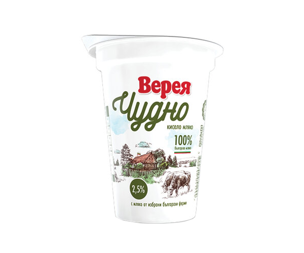 Краве кисело мляко Чудно 2.5% - Верея