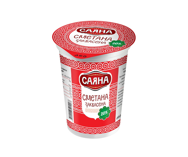 Заквасена сметана 20% - Саяна