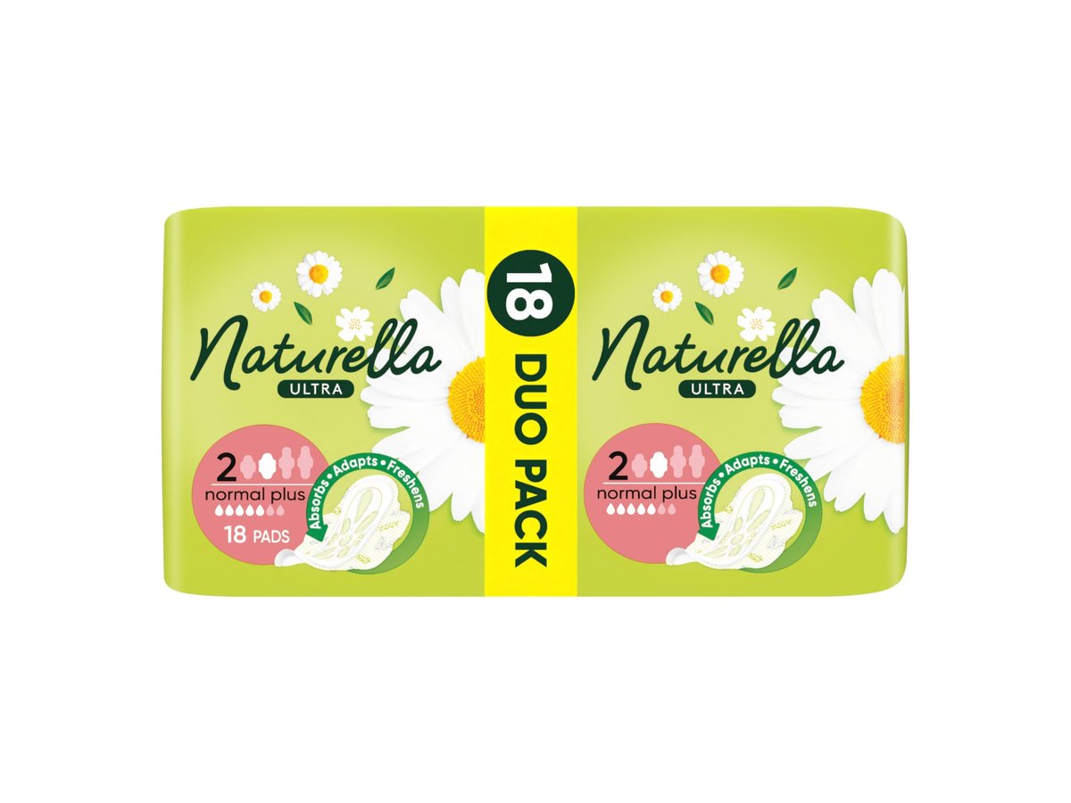 Дамски Превръзки Naturella Ultra Лайка Дуо Пак Плюс 18бр30499
