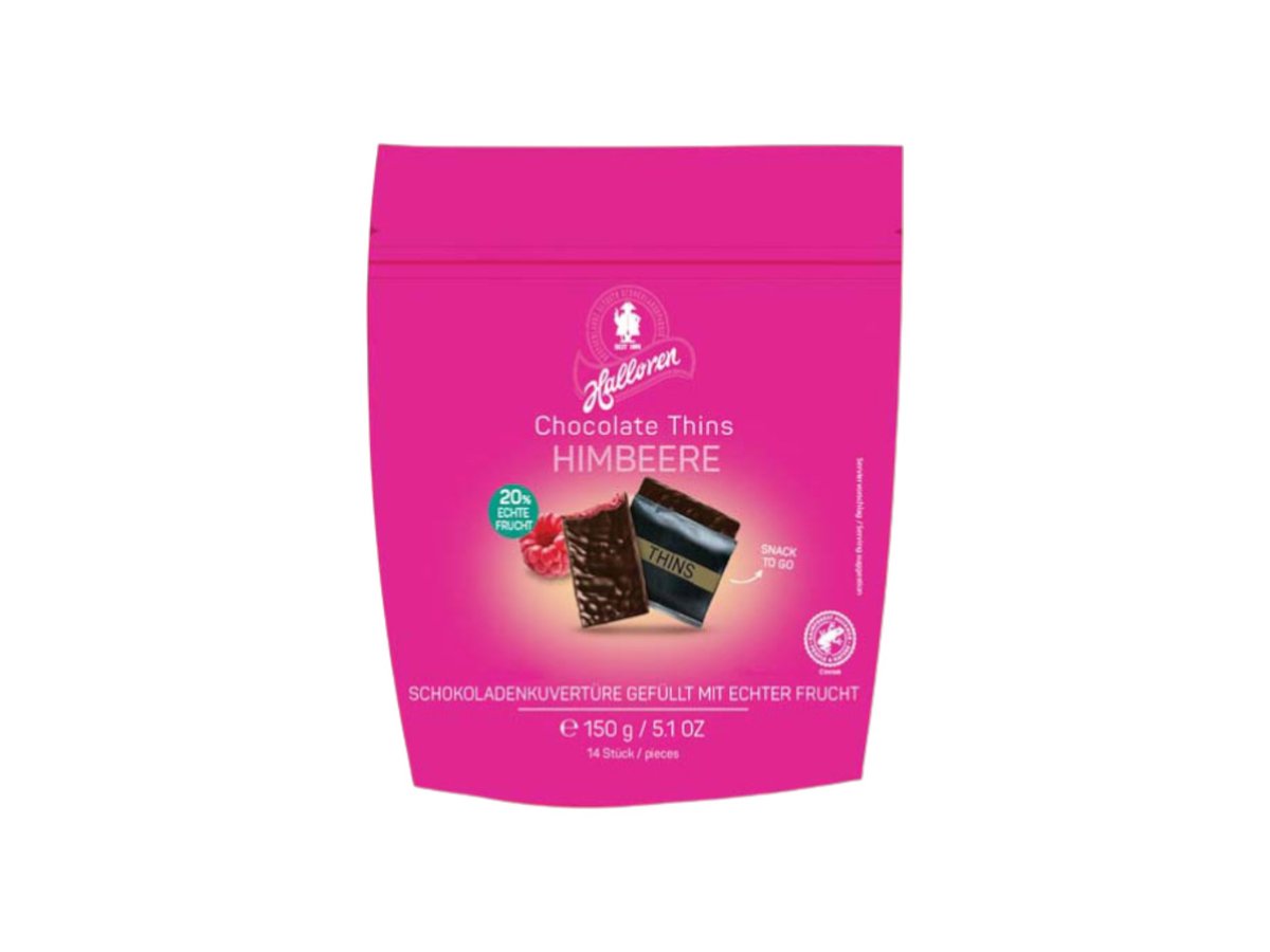 Бонбони Halloren Fruit Thins Малина Import