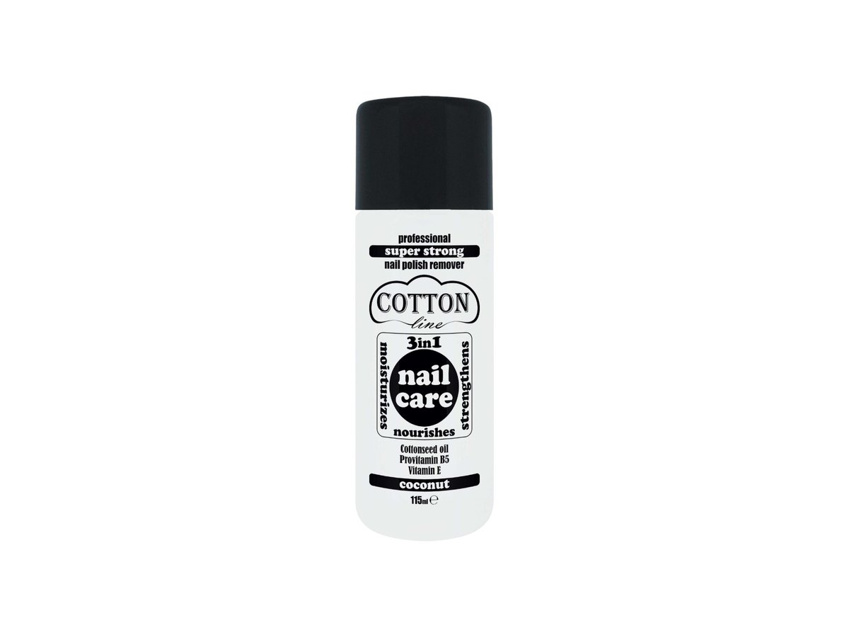 Лакочистител Cotton Line Nail Care Кокос 3в1 115мл