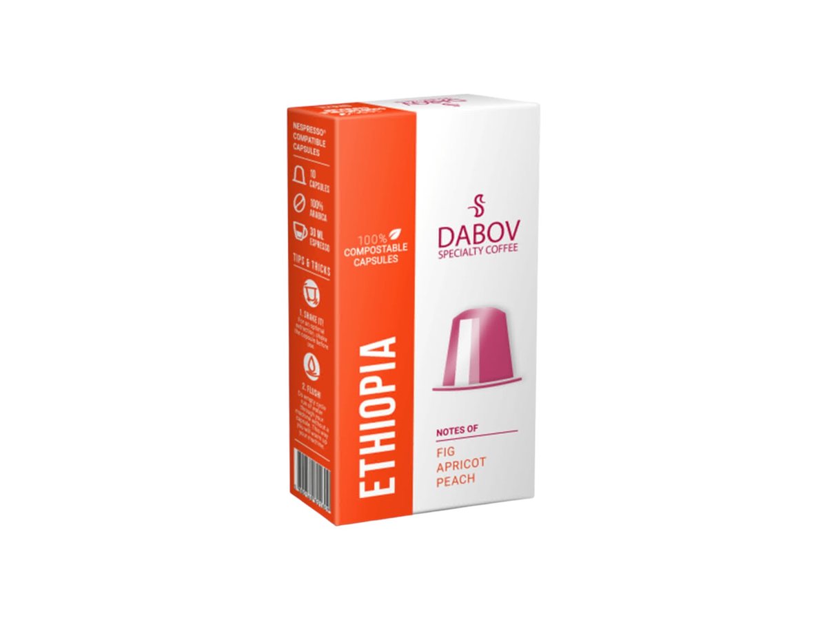 Кафе Dabov Ethiopia 10бр/55гр Капсули Nespresso