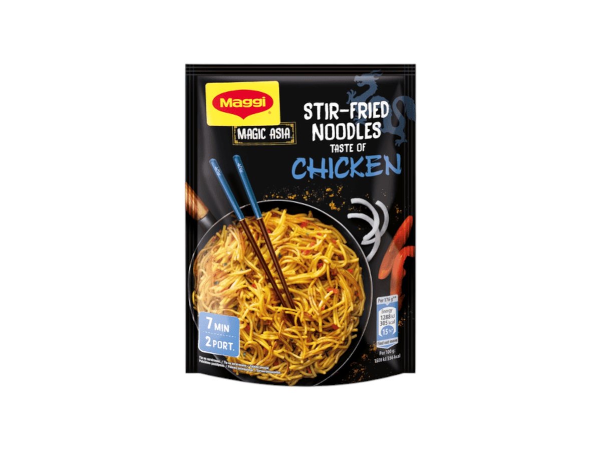 Нудълс Maggi Stir Fried Вкус Пиле 121 Гр Плик