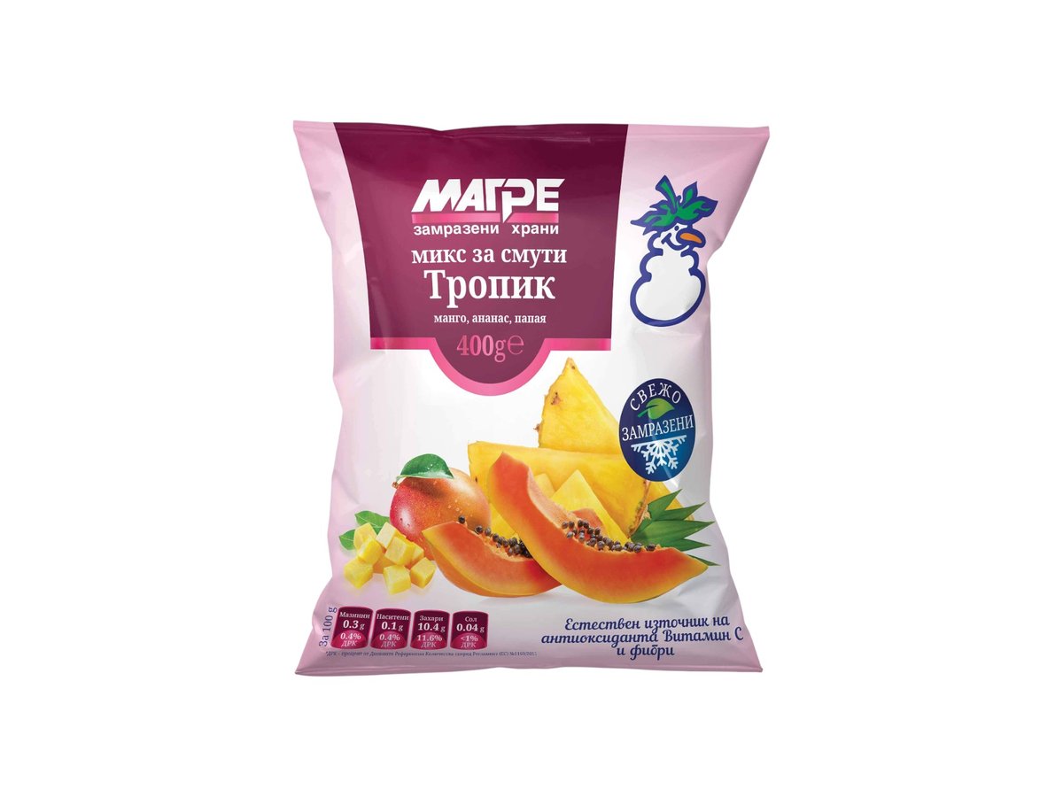 Микс Магре Смути Тропик Замр. 400гр