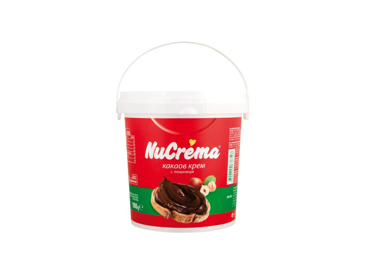 Крем Какаов Nucrema 1 Кг Пластмасова Опаковка
