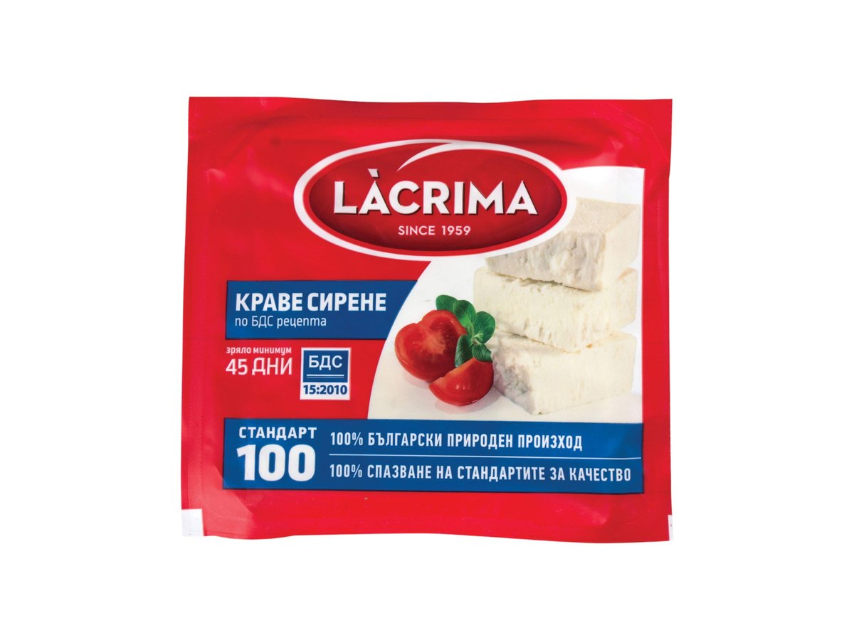 Сирене От Краве Мляко Lacrima По Бдс 700гр Вакуум