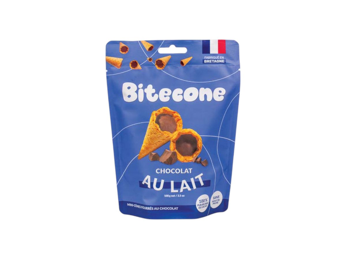 Фунийки Вафлени Bitecone Млечен Шоколад 100 Г