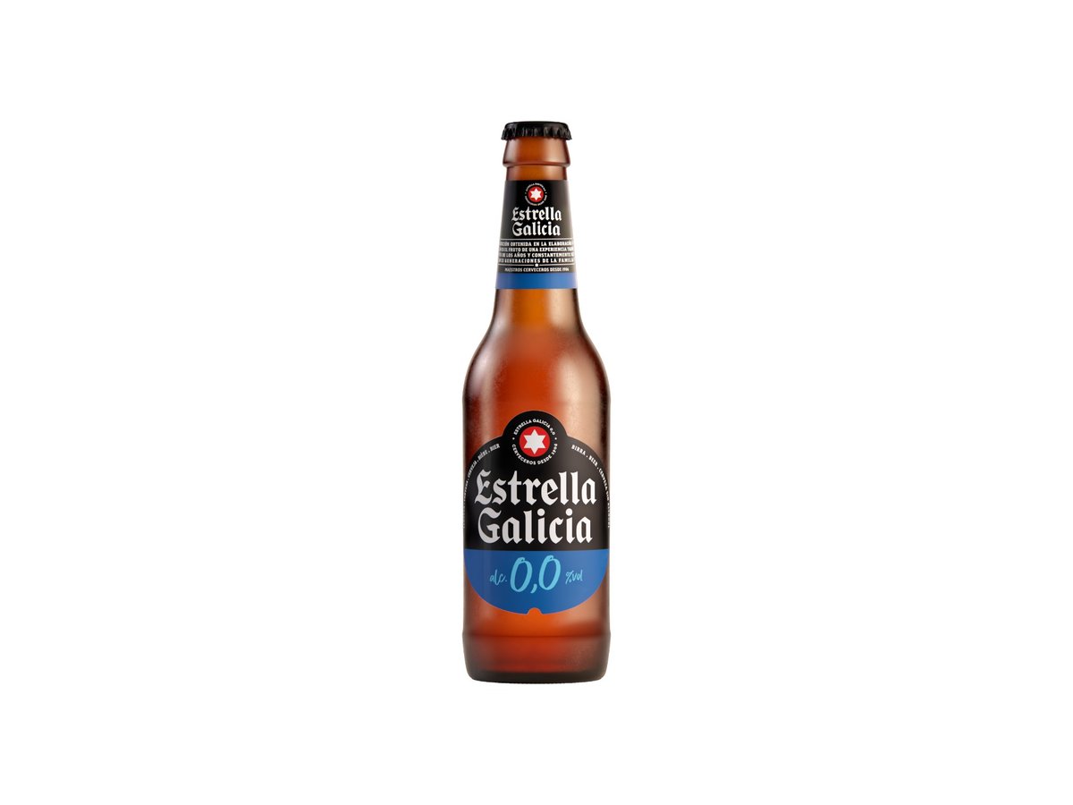 Бира Estrella Galicia 0.0% 330мл Бутилка Испания