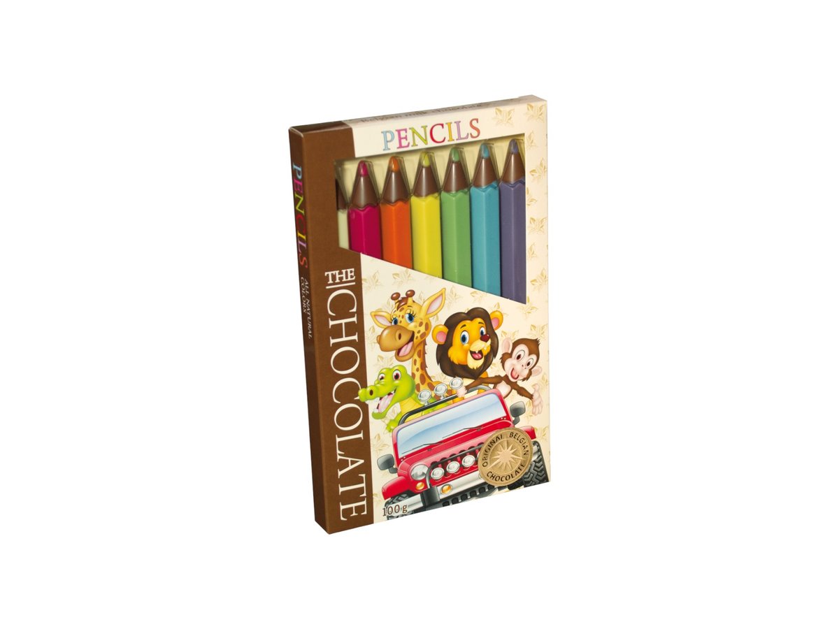 Шоколад The Chocolate Моливи 7бр 100гр Кутия