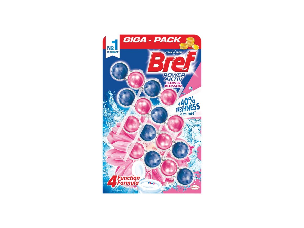КТ Ароматизатор Bref Wc Power Цветя 4Х50гр