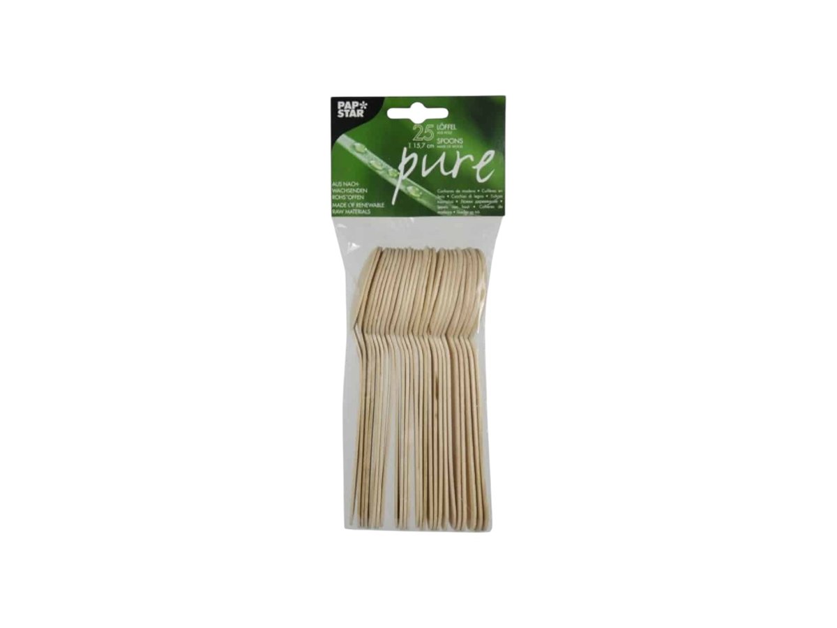 Лъжици Pure Дървени 25бр Картима