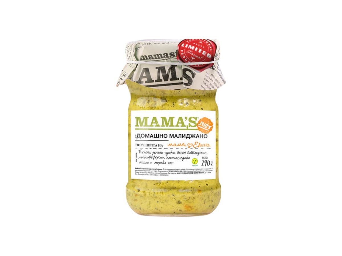 Малиджано Mamas Домашно Люто 290гр Буркан