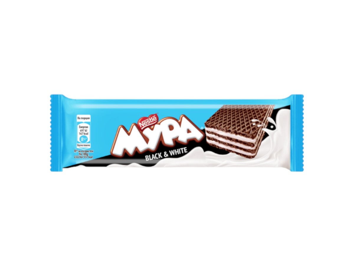 Вафла Мура Black & White 30 Гр