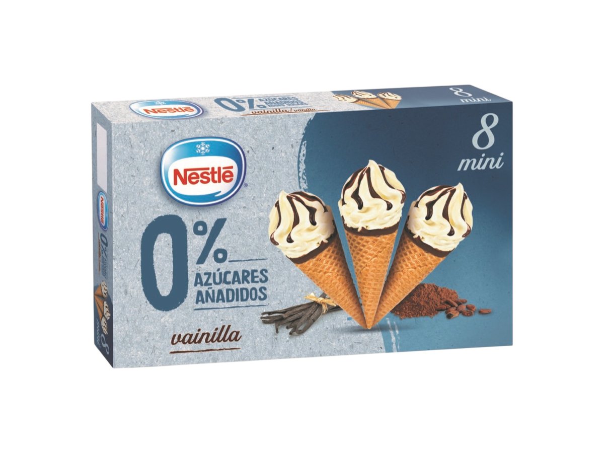 Сладолед Nestle 0% Захар Конус 8бр Х 60мл Мултипак