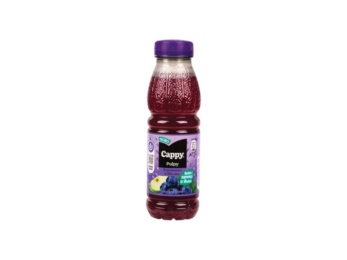 Напитка Плодова Cappy Pulpy Боровинка И Ябълка 330 Мл Pet