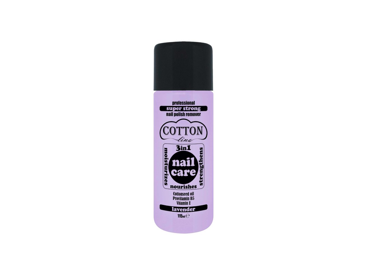 Лакочистител Cotton Line Nail Care Лавандула 3в1 115мл