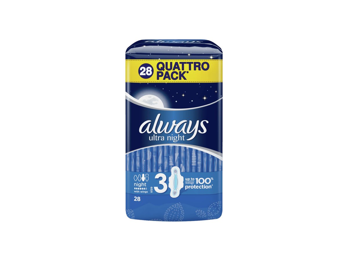 Дамски Превръзки Always Ultra Найт Куатро 28бр30218