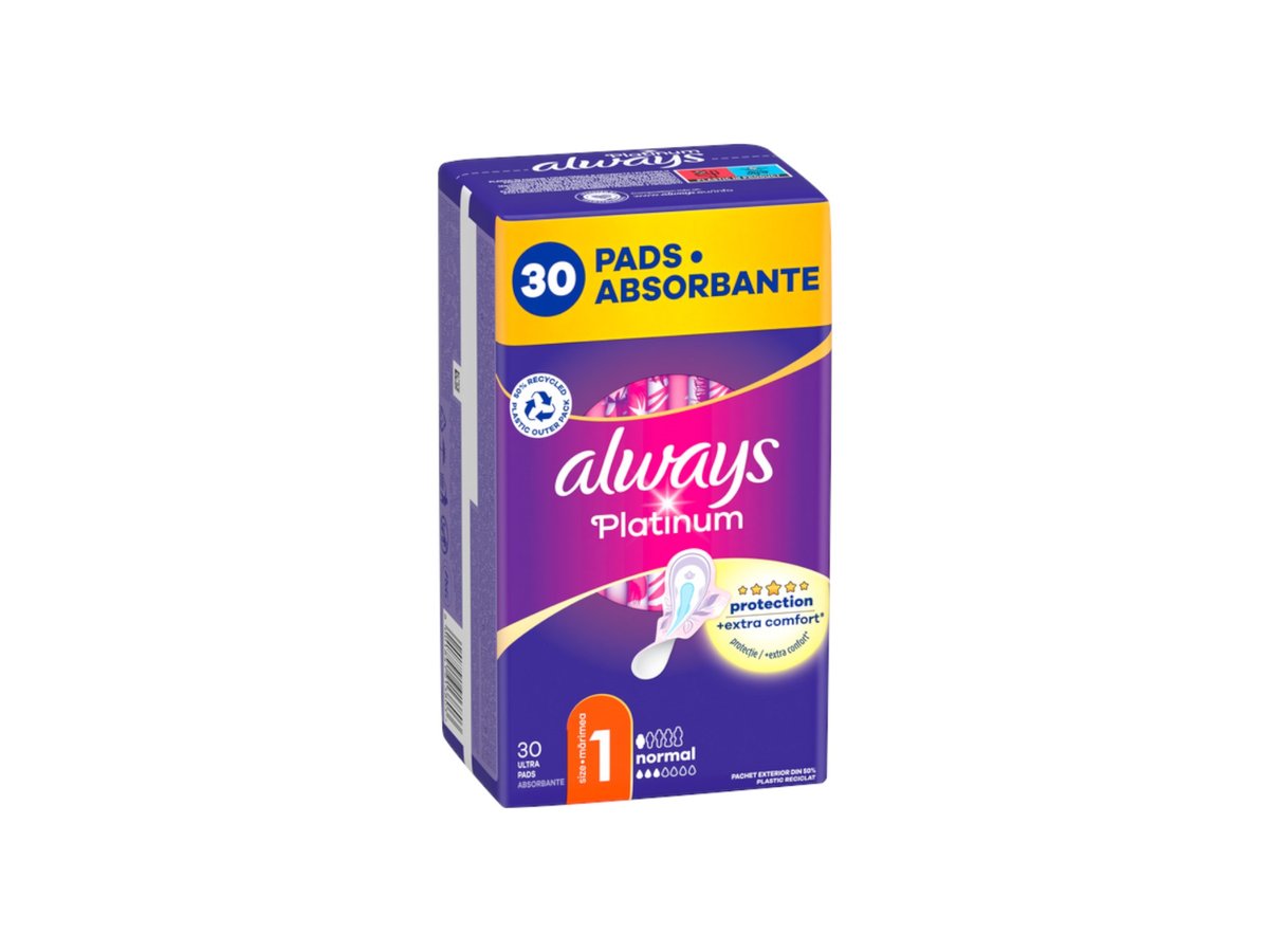 Дамски Превръзки Always Platinum Нормал Куатро 30бр. 30134