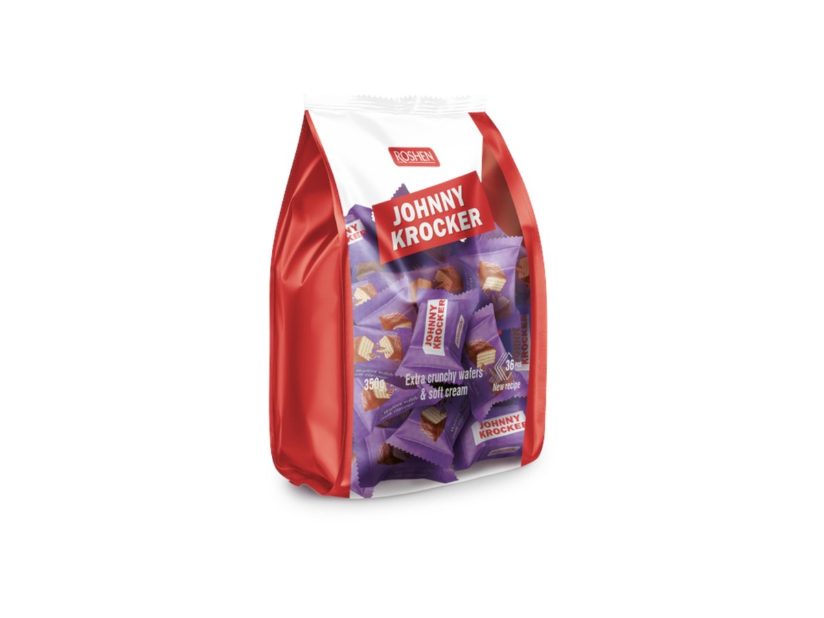 Вафли Roshen Johnny Krocker Мляко 350гр Пакет