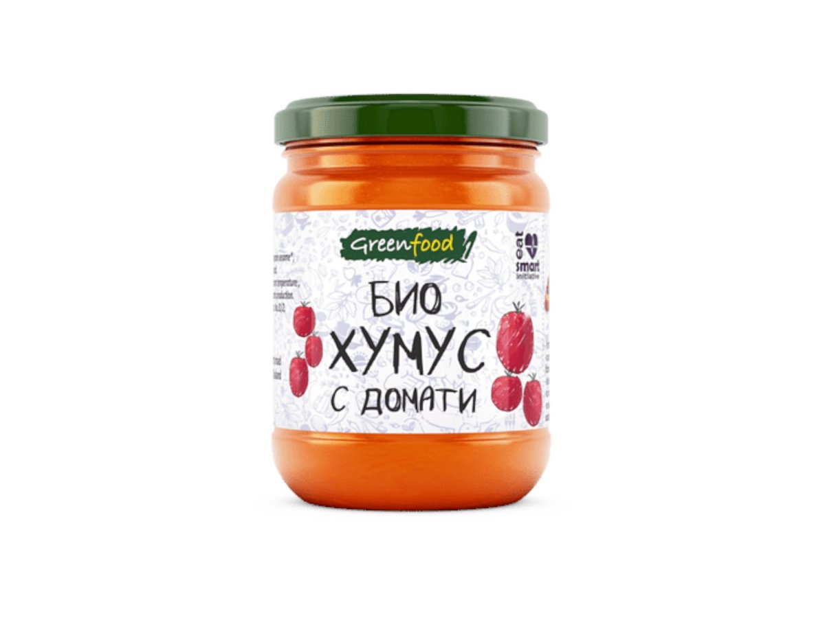 Хумус Био Домати 200гр Green Food Буркан