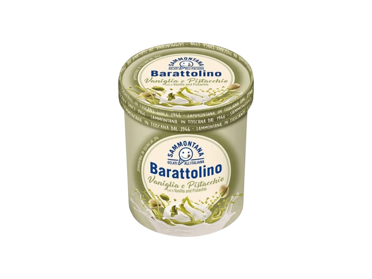 Сладолед Barattolino Шам фъстък и Ванилия 500гр/800мл