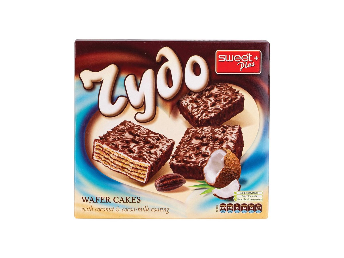 Торта Вафлена Чудо С Глазура Кокос 180гр Sweet Plus
