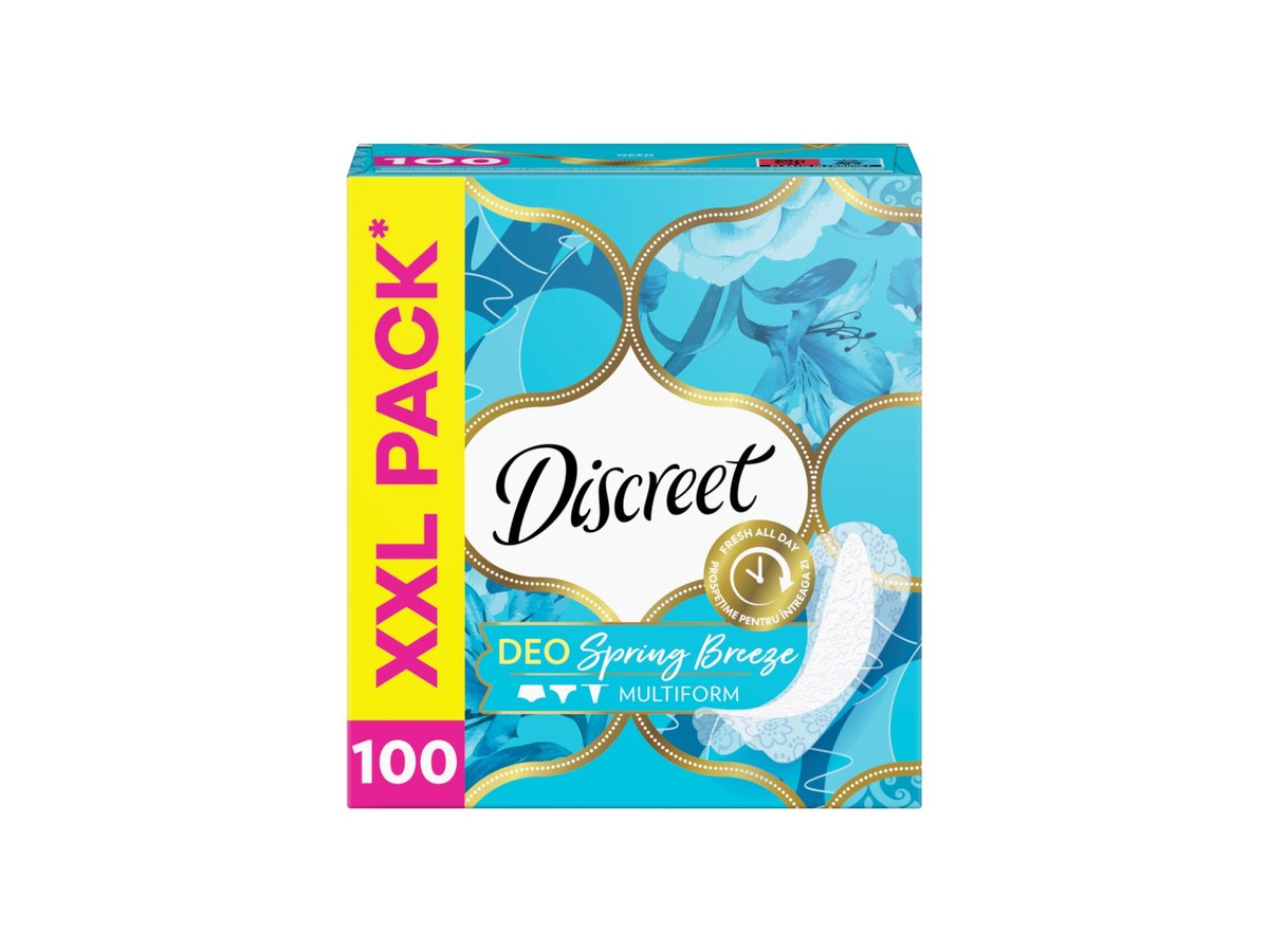 Дамски Превръзки Discreet Пролет Бриз 100бр Ежедневни 30883