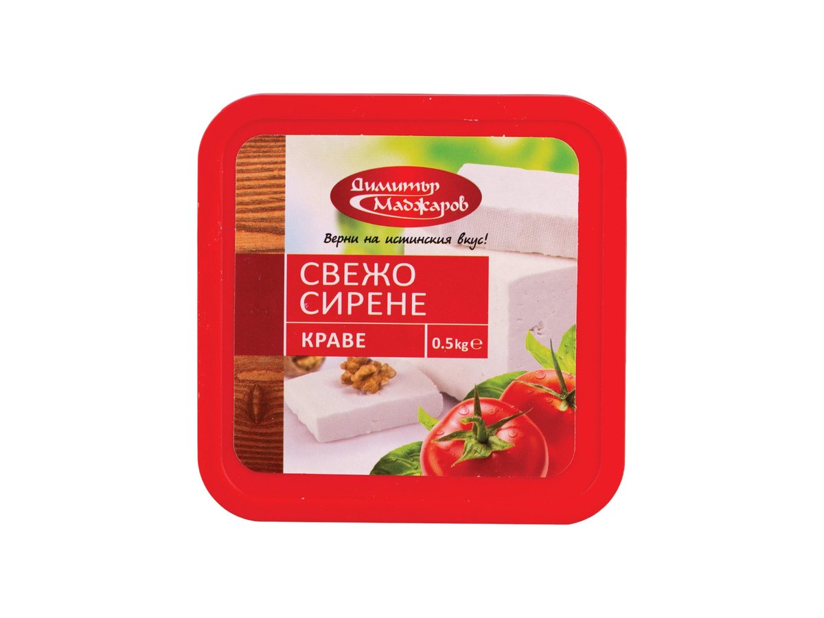 Сирене Краве Свежо 500гр Маджаров Кутия Рп