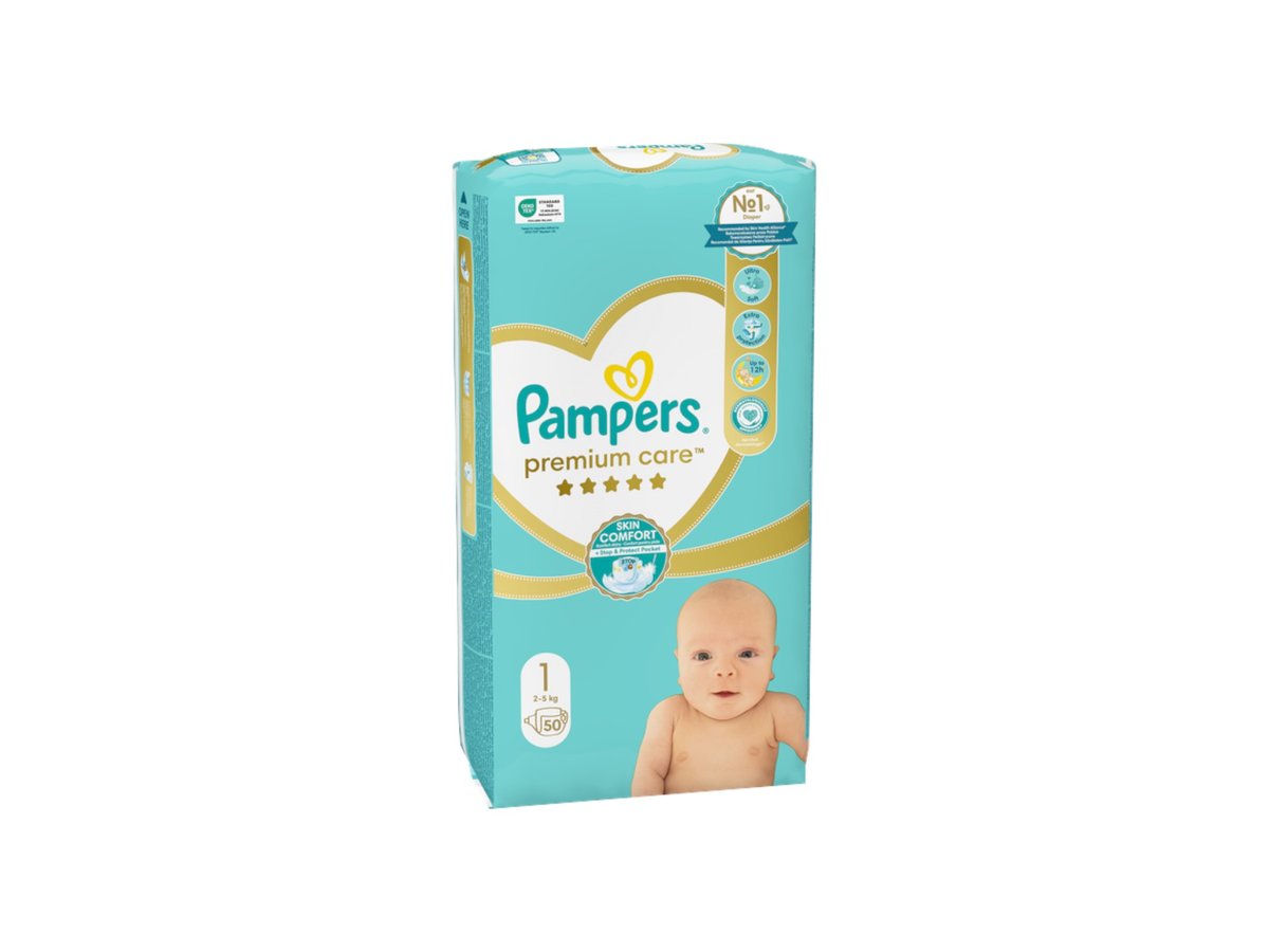 Памперс Премиум Value Pack Новородено 50бр30503
