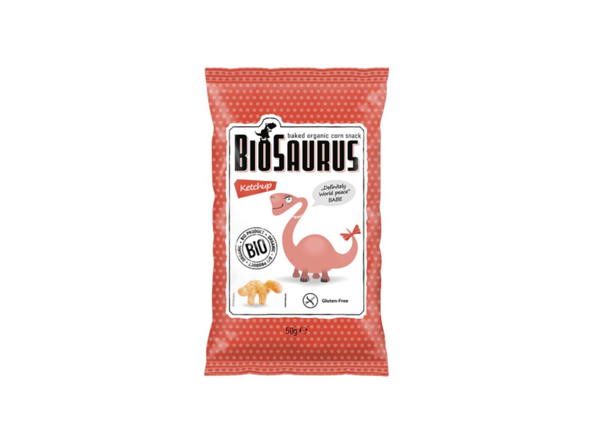 Снакс Био Biosaurus Царевичен с Кетчуп 50гр
