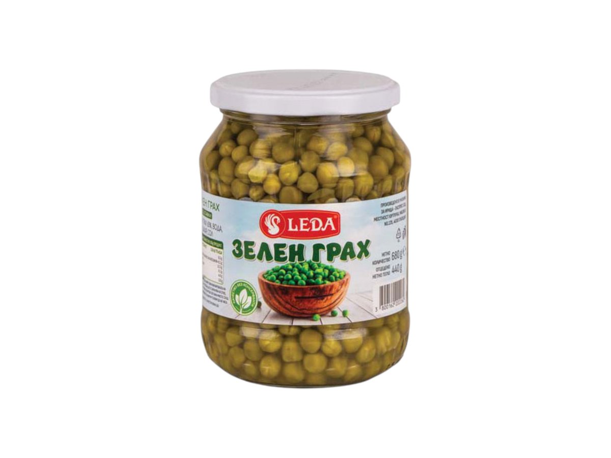 Грах Зелен Leda 680г Буркан