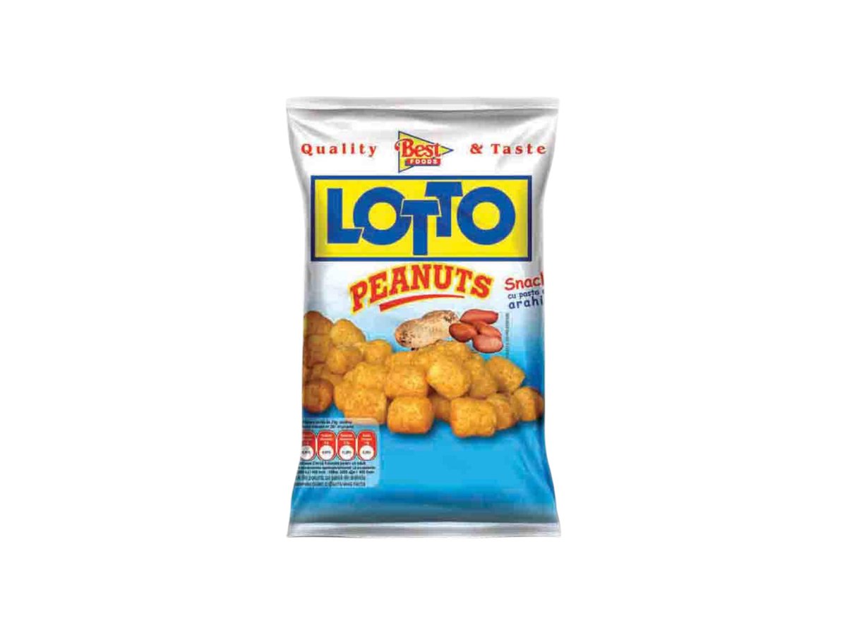 Снакс Lotto Пийнътс 90гр