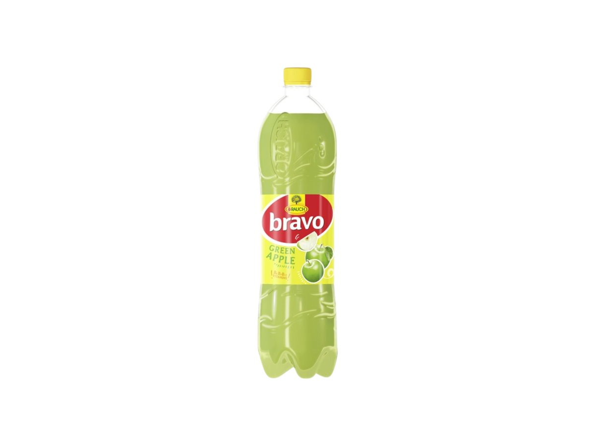 Напитка Плодова Rauch Bravo Зелена Ябълка 1,5л