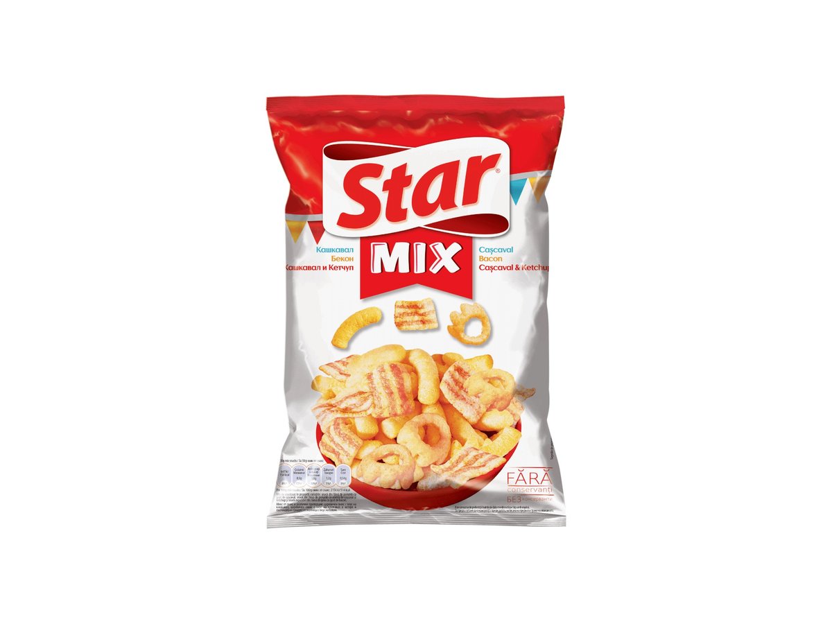 Снакс Star Микс Сирене,Бекон и Кетчуп 90гр