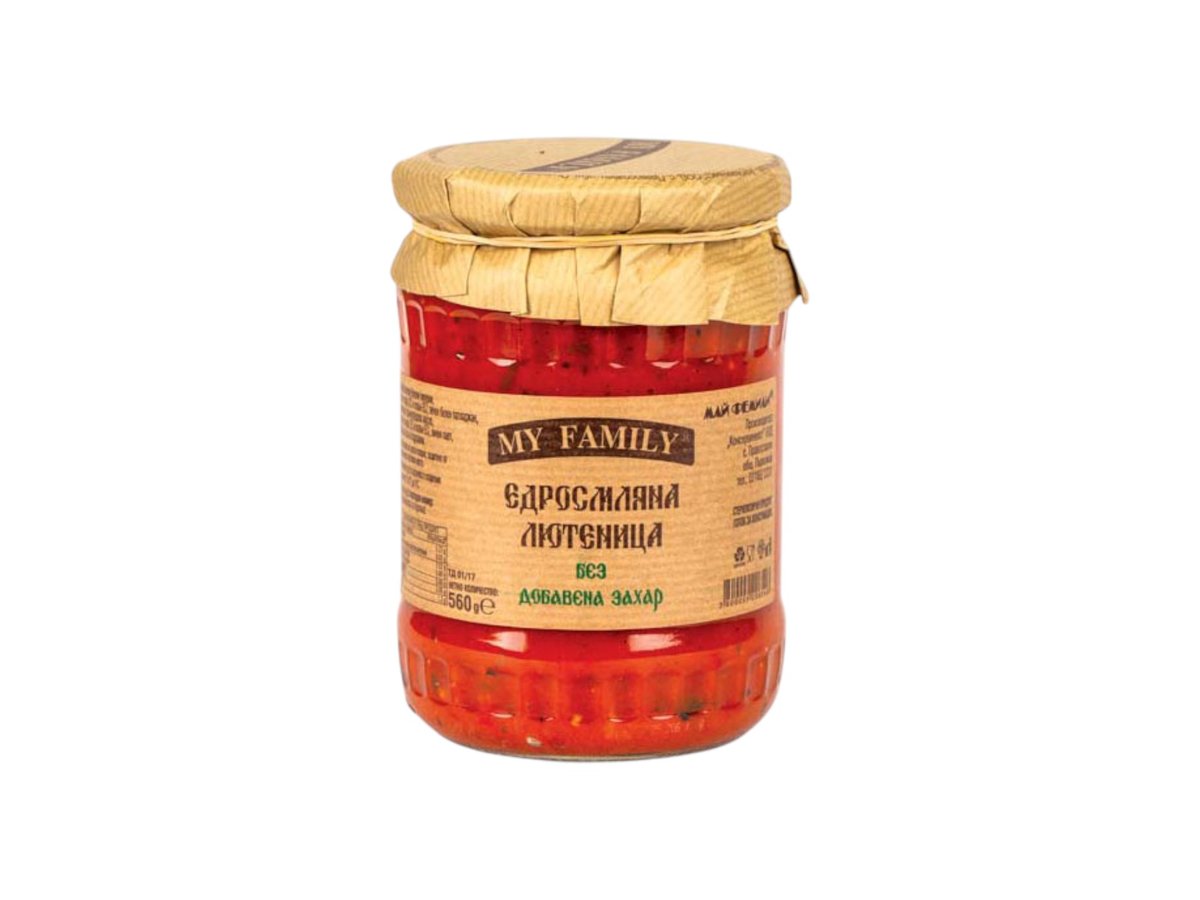 Лютеница My Family Едросмляна Без Доб. Захар 500г