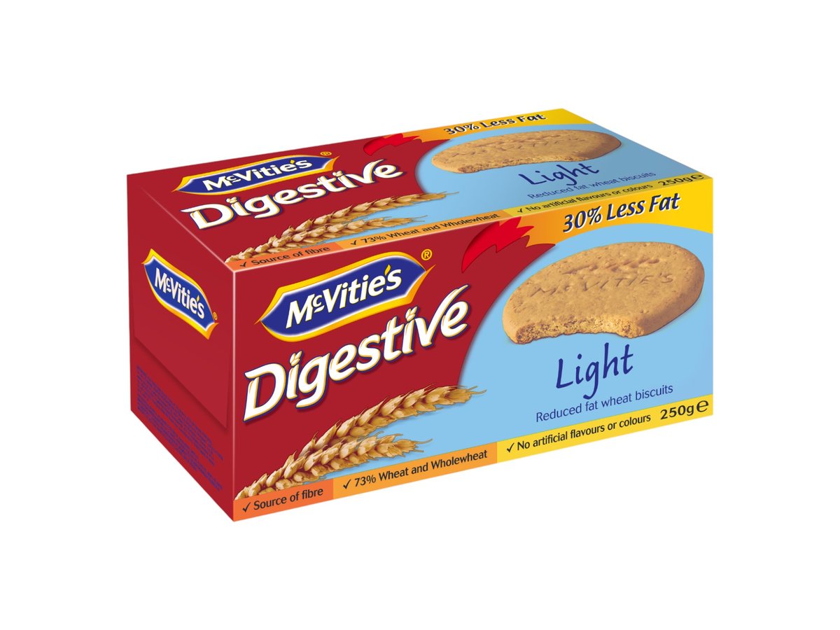 Бисквити Mc Vities Light 250гр