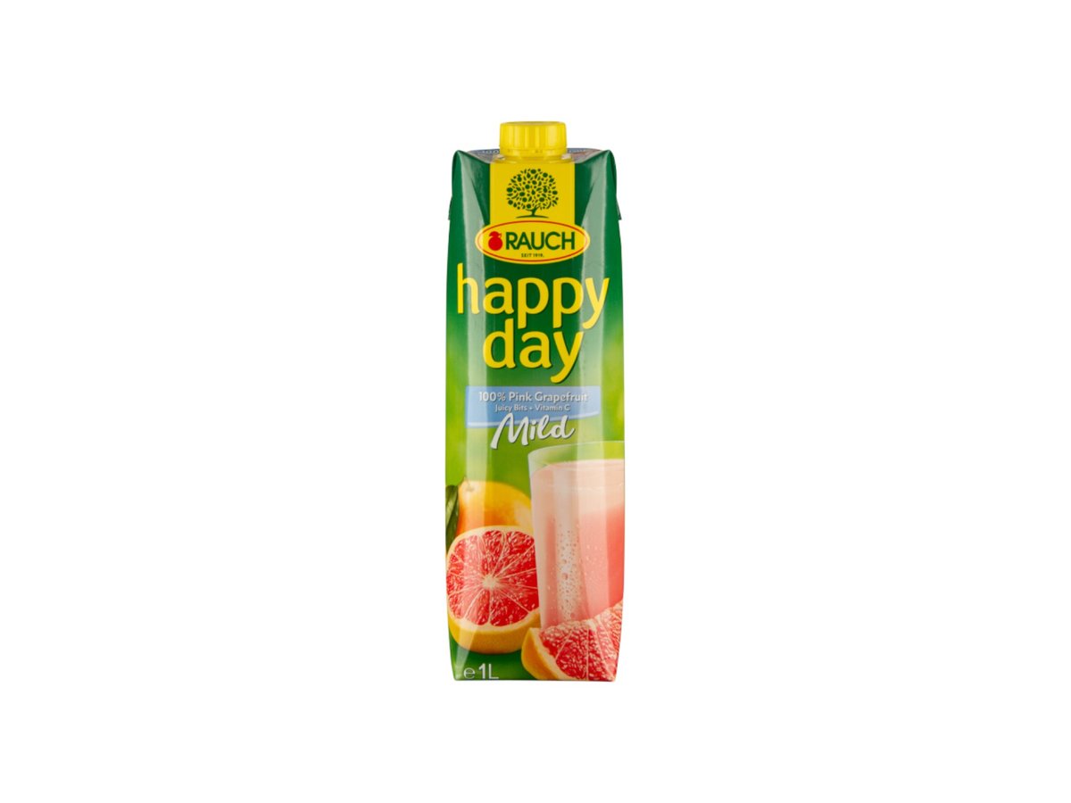 Напитка Rauch HappyDay Розов Грейпфрут 30% 1л