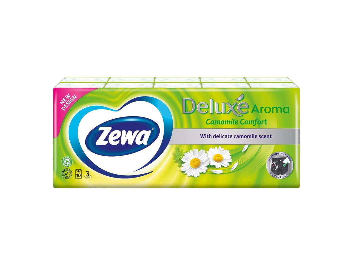 Кърпи Носни Zewa Делукс Лайка 10х10 Трипластови Пакет