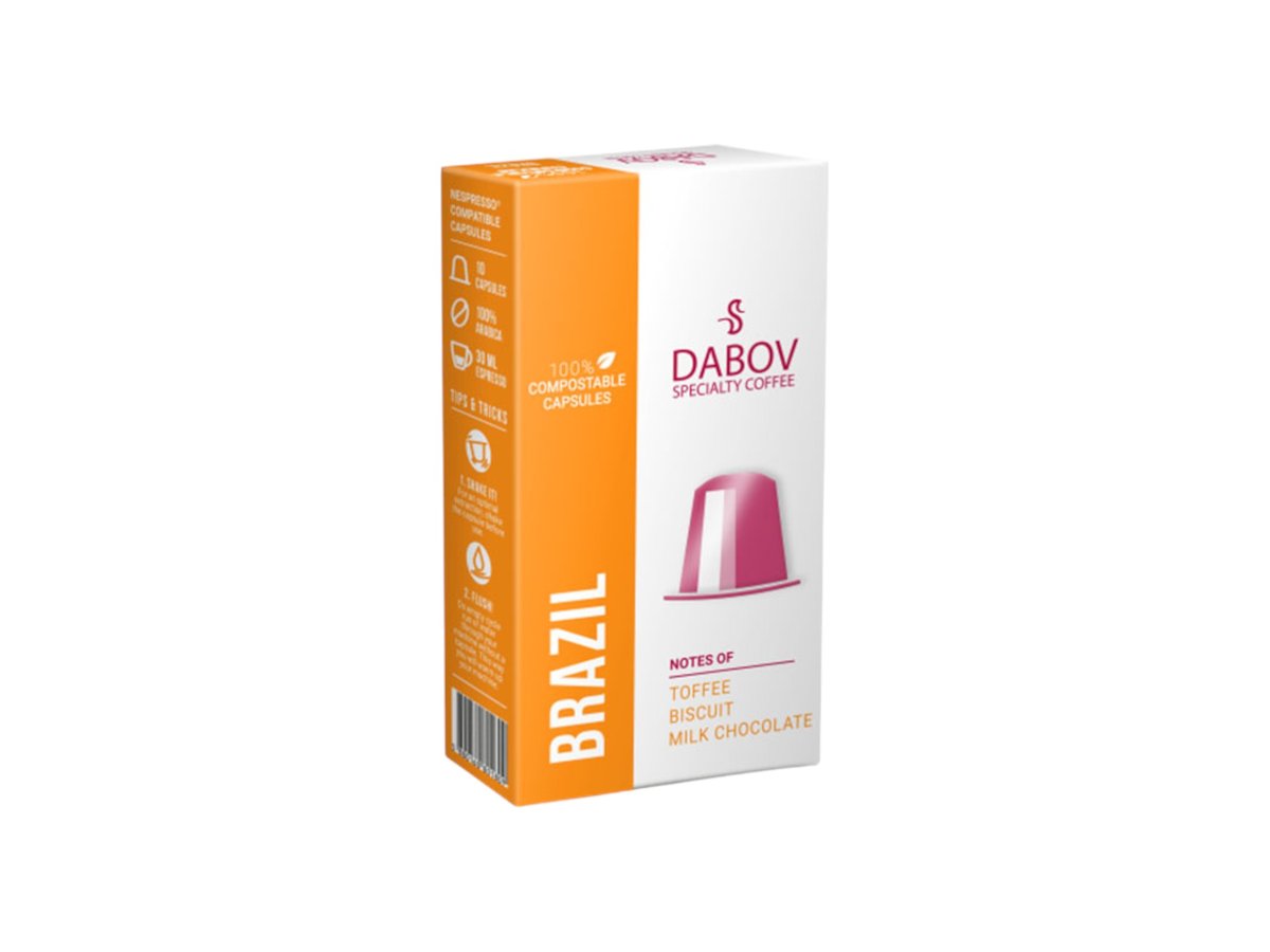 Кафе Dabov Brazil 10бр/55гр Капсули Nespresso