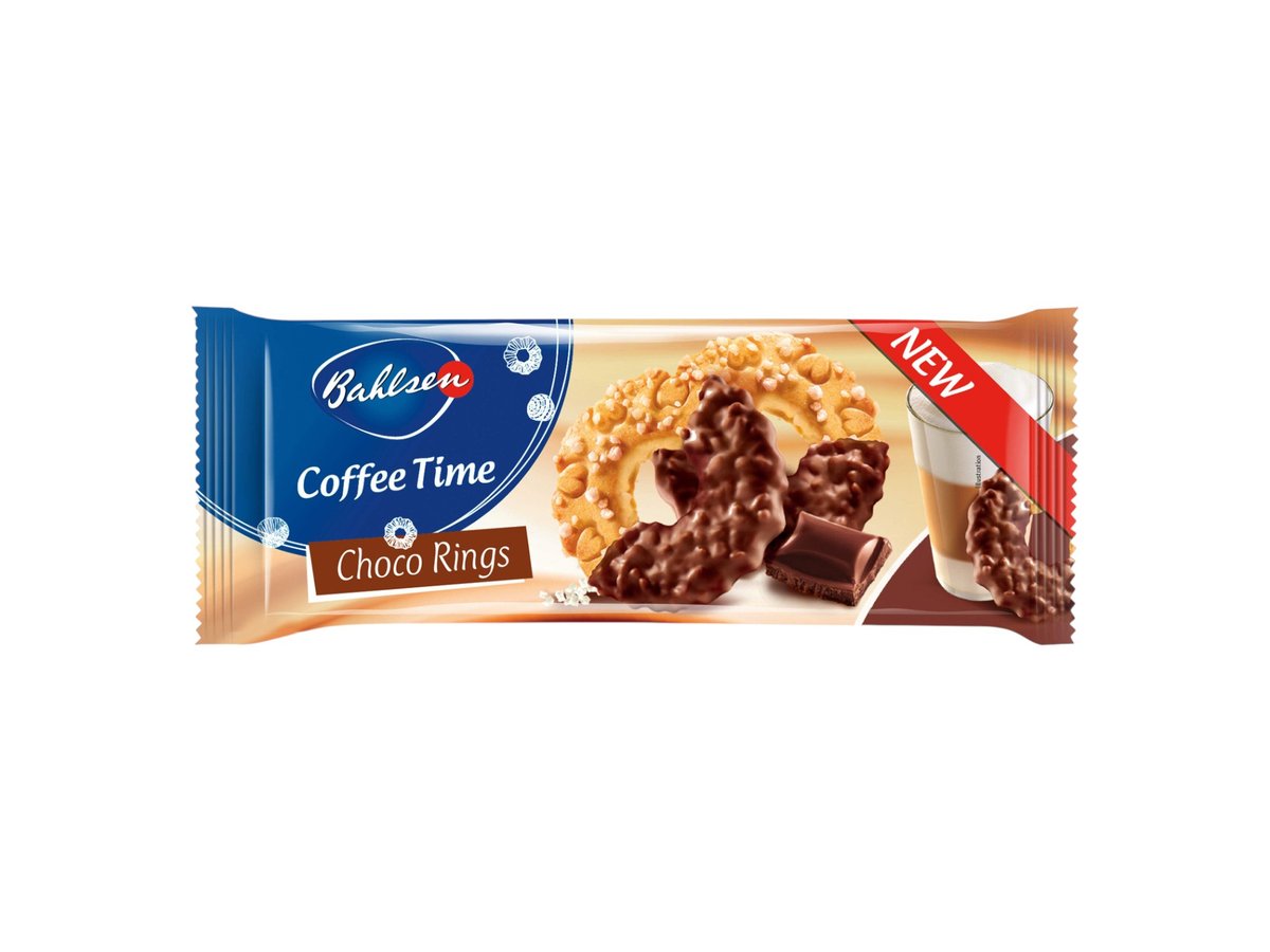 Бисквити Bahlsen Coffe Time Шоко Рингс 155гр