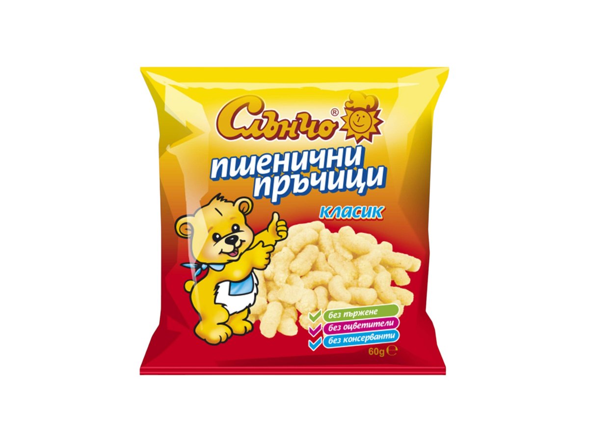 Пръчици Слънчо Пшенични Класик 47гр Пакет