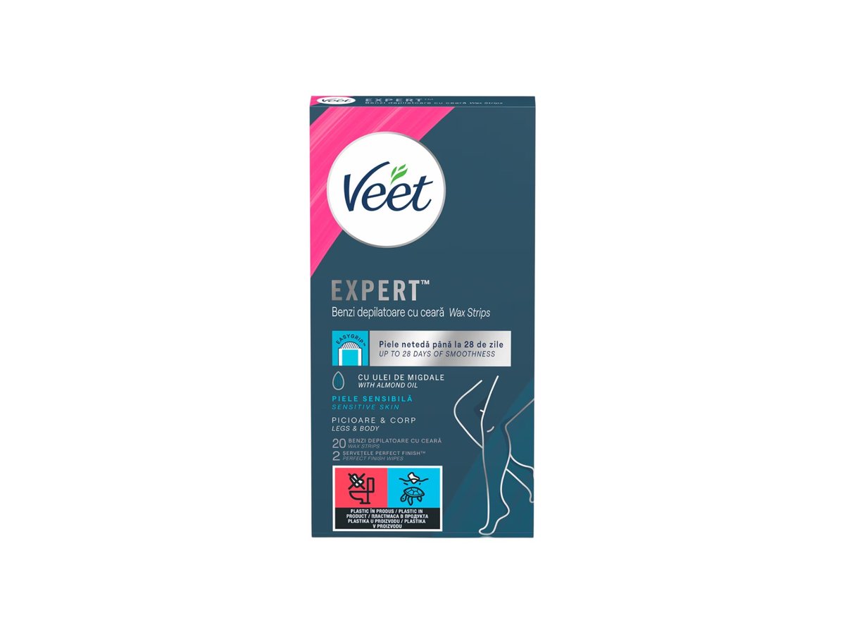 Ленти Veet за Чувствителна Кожа 20бр Двойни