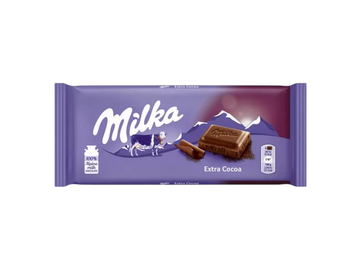 Шоколад Milka Екстра Какао 90гр