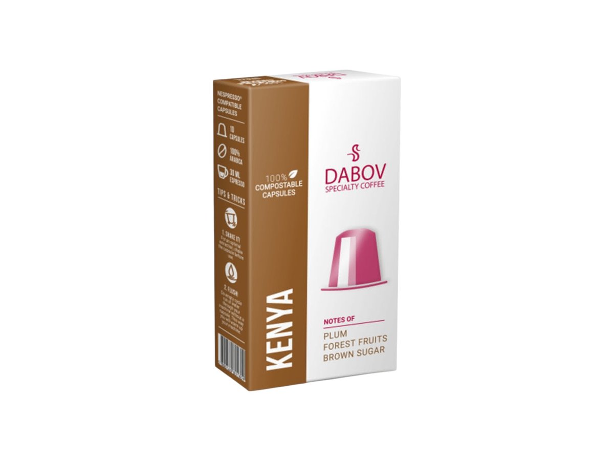 Кафе Dabov Kenya 10бр/55гр Капсули Nespresso