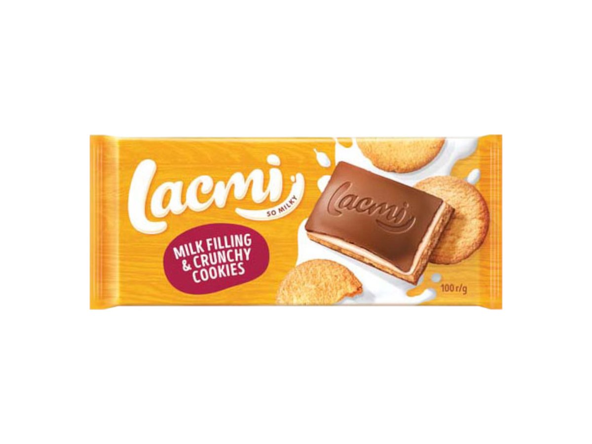 Шоколад Lacmi Млечен Бисквита С Млечен Пълнеж