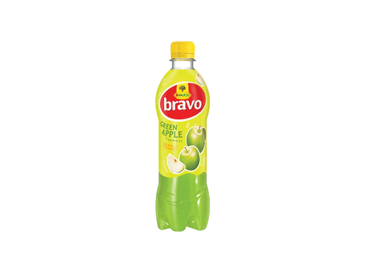 Напитка Плодова Rauch Bravo Зелена Ябълка 500мл